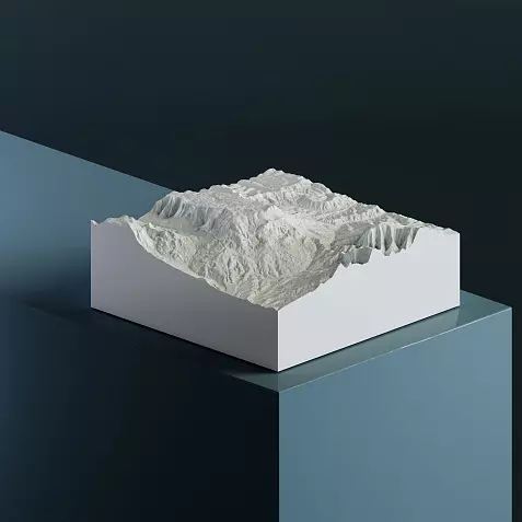 Чатыр-Даг 1 527 м 3D-модель, STL для печати