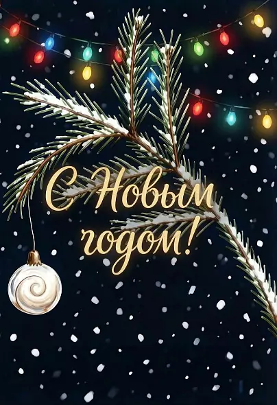 Цифровая открытка "С Новым годом!"