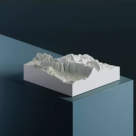 Гран-Сассо 2 912 м 3D-модель, STL для печати