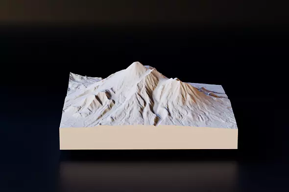 3D-модель горы Авачинская сопка