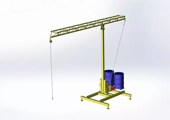 Мини кран строительный 250 кг