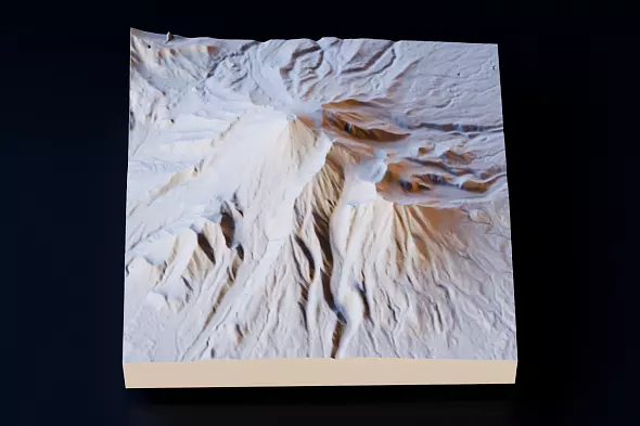 3D-модель горы Авачинская сопка