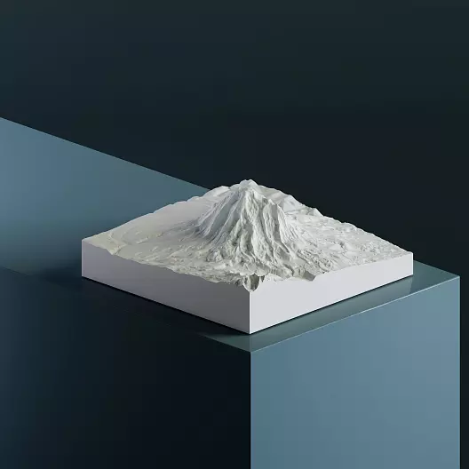 Чимборасо (6 263 м) 3D-модель, STL для печати