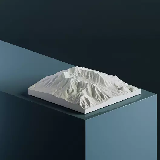 3D-модель горы Хамфрис-Пик