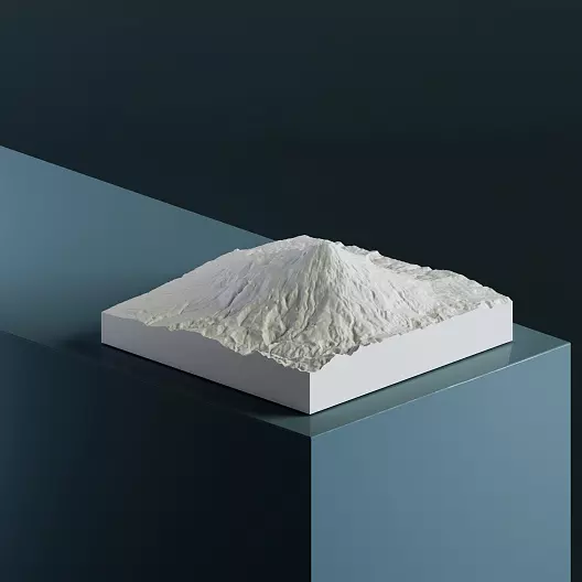 3D-модель горы Тёкай