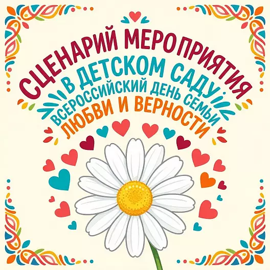 Сценарий мероприятия в детском саду «Всероссийский день семьи_ любви и верности»