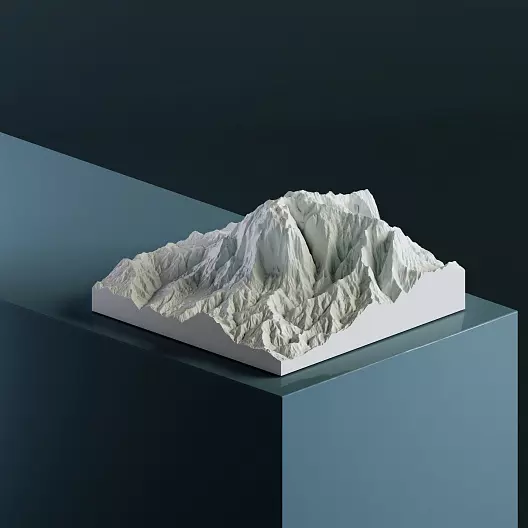 Гора Кинабалу (4 095 м) 3D-модель, STL для печати