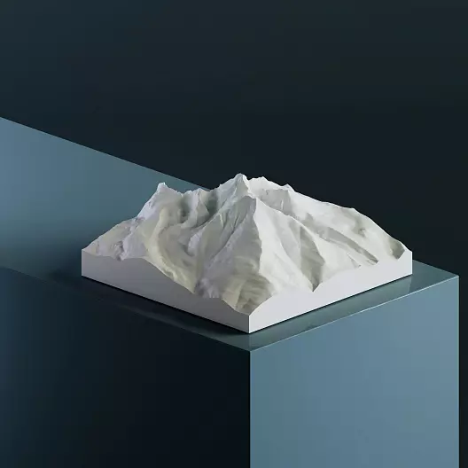 3D-модель горы Лонгс-Пик
