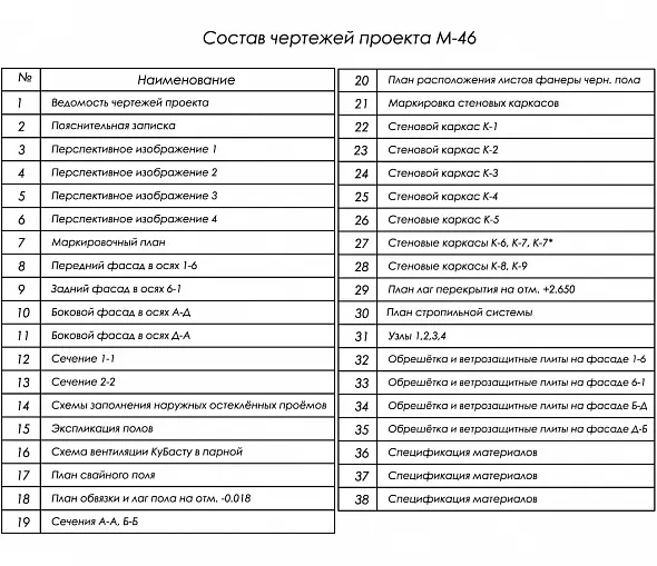 Проект каркасной бани 4 х 6 в стиле минимализм (М-46)