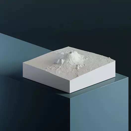 Ньирагонго 3 470 м 3D-модель, STL для печати