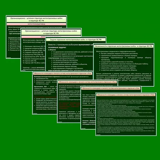 Презентация по ОБЗР "Организационно штатная структура мотострелкового отделения (взвода)"