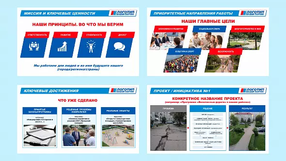 Презентация для депутата российской партии