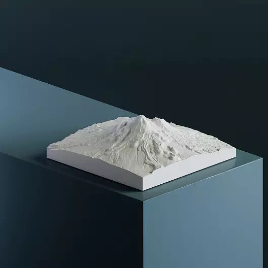 3D-модель вулкана Шаста