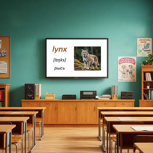 Карточки по английскому языку на тему "My Animals (Мои животные)". С транскрипцией. 55 штук.