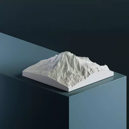 3D-модель вулкана Адамс