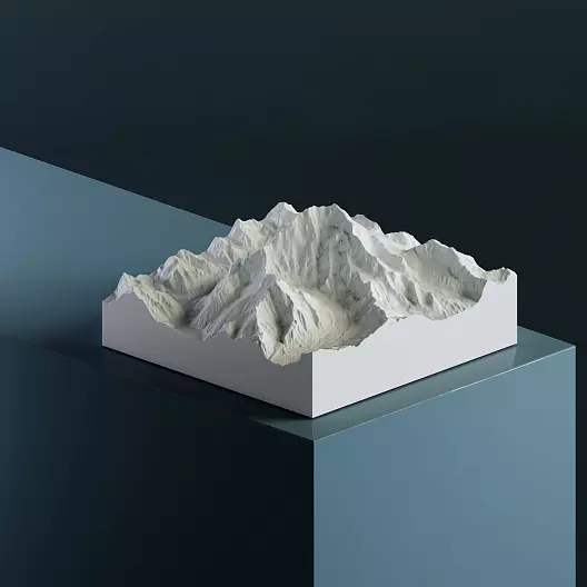 3D-модель горы Аконкагуа