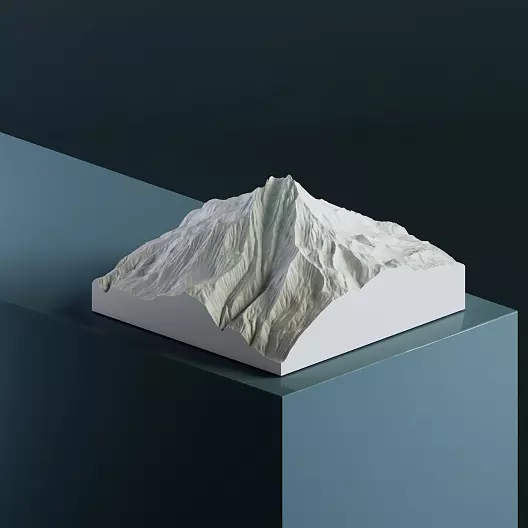 3D-модель вулкана Джефферсон