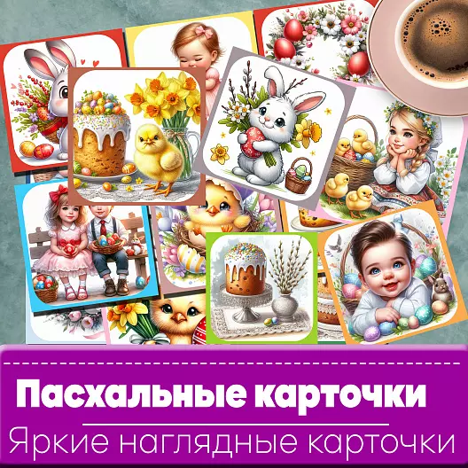 Пасха.Большое лото для детей