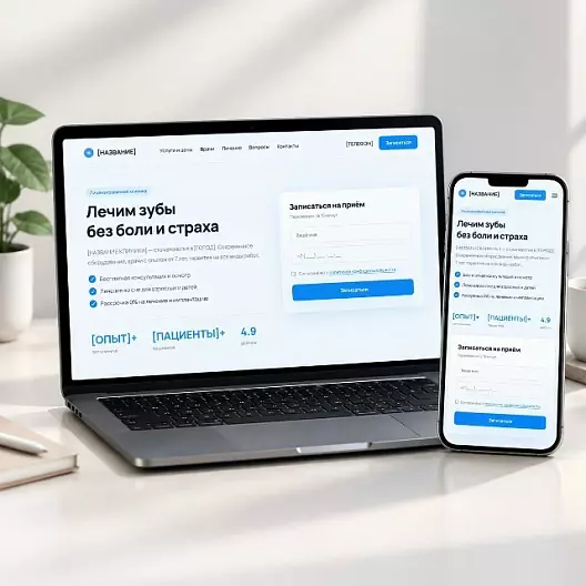 HTML-шаблон лендинга для стоматологии