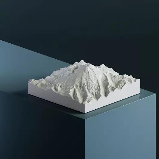 3D-модель вулкана Бейкер