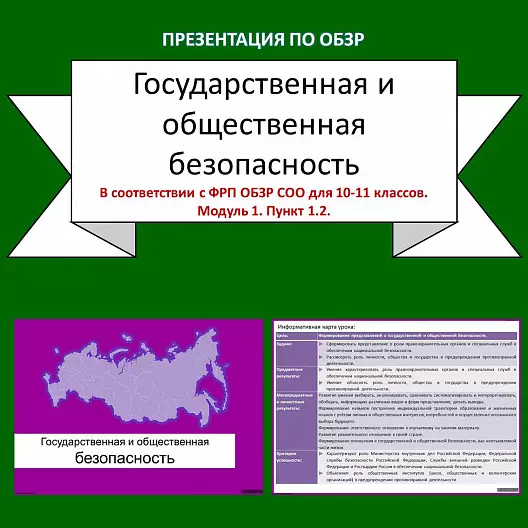 Презентация по ОБЗР «Государственная и общественная безопасность»