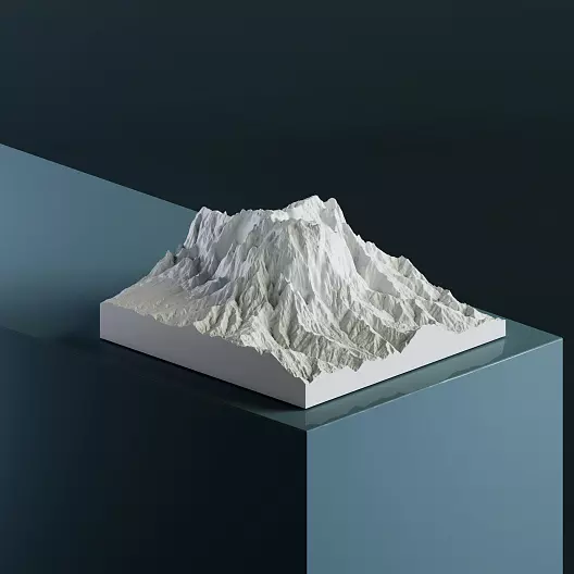 Гора Кинабалу (4 095 м) 3D-модель, STL для печати