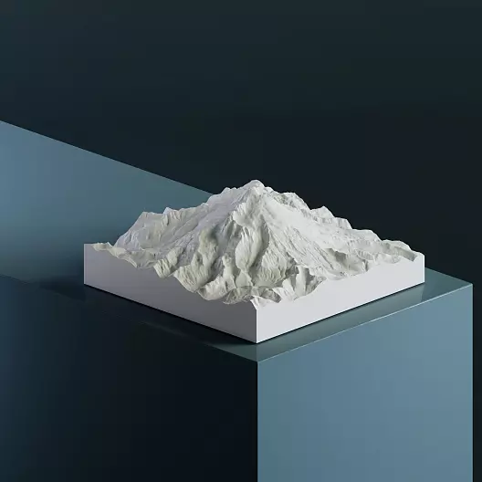 3D-модель вулкана Бейкер