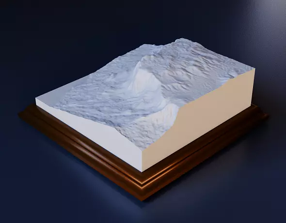 3D STL Модель Горы Ай-Петри
