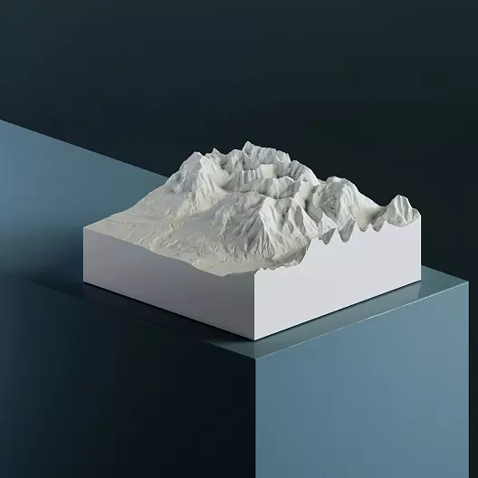 Маунт-Элберт 4 401 м 3D-модель, STL для печати