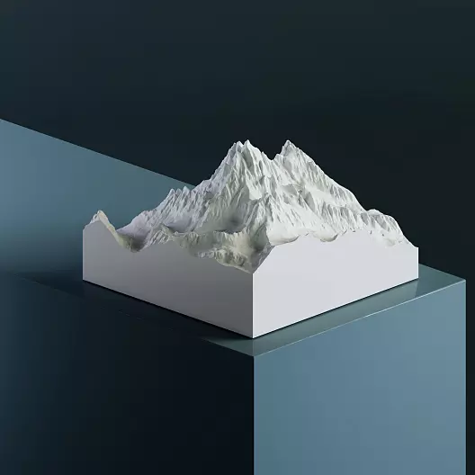 3D-модель горы Гранд-Тетон