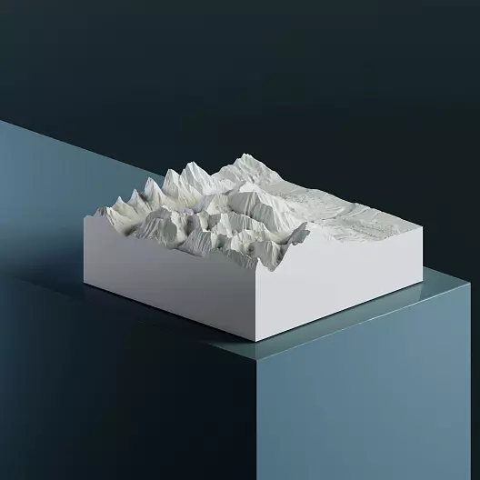 Маунт-Элберт 4 401 м 3D-модель, STL для печати