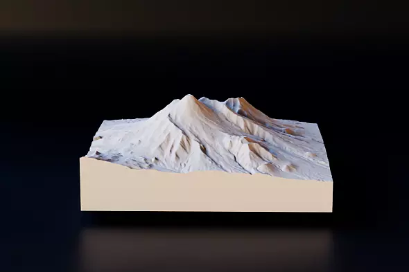3D-модель горы Авачинская сопка