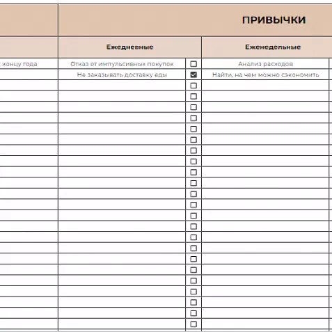 Трекер продуктивности (светлая версия)