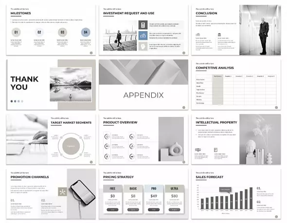 Презентация стартапа, Презентация для инвестора, Шаблон PowerPoint, Бизнес-презентация, Слайд-презентация