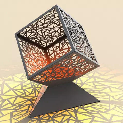 DXF файл для изготовления Костровой чаши "КУБ". Плазменная, лазерная резка