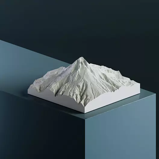 3D-модель вулкана Худ