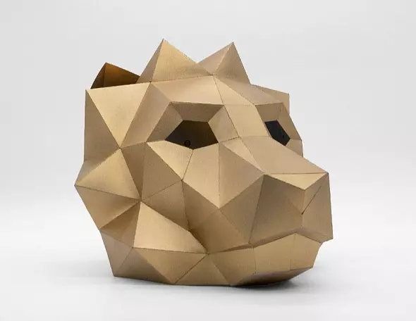 Бумажная маска льва. Шаблоны для изготовления 3D-маски. Костюм своими руками