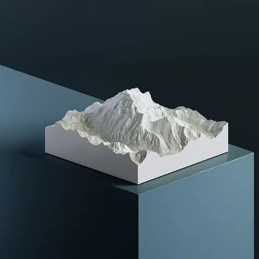 3D-модель горы Аконкагуа