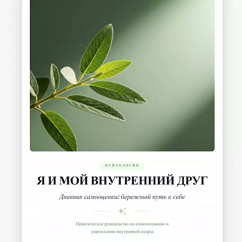 Я и мой внутренний друг. Дневник самооценки: бережный путь к себе.