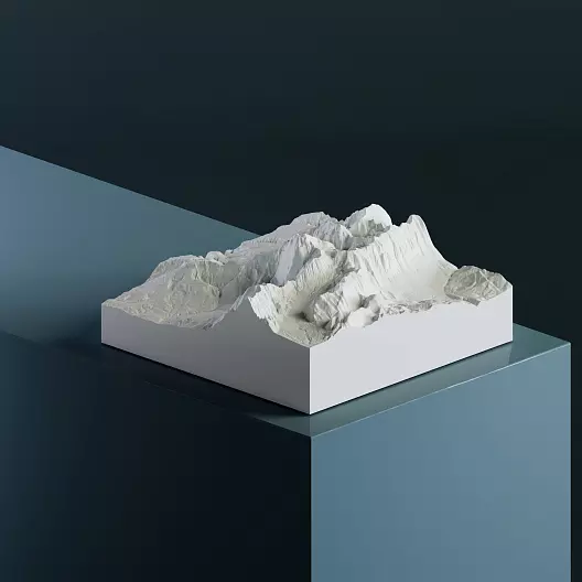 Гран-Сассо 2 912 м 3D-модель, STL для печати