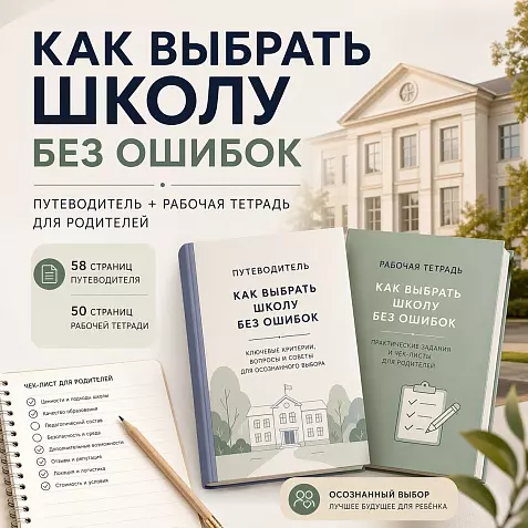 Как выбрать школу: путеводитель для родителей + рабочая тетрадь