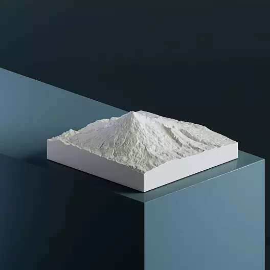 3D-модель горы Тёкай
