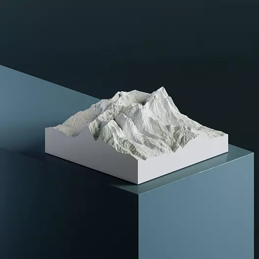 Гран-Сассо 2 912 м 3D-модель, STL для печати