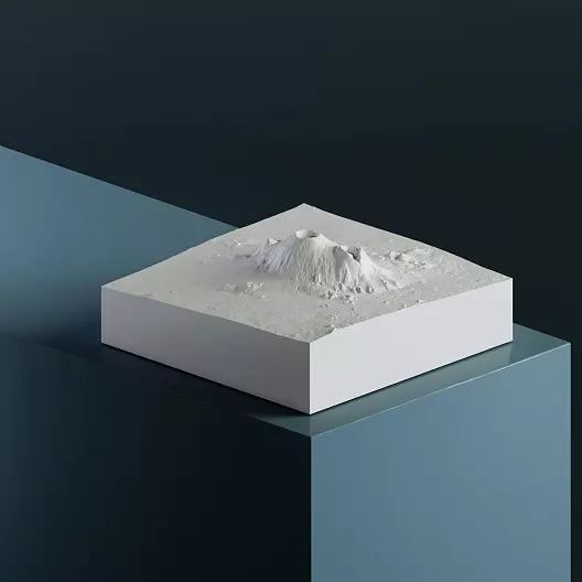 Ньирагонго 3 470 м 3D-модель, STL для печати