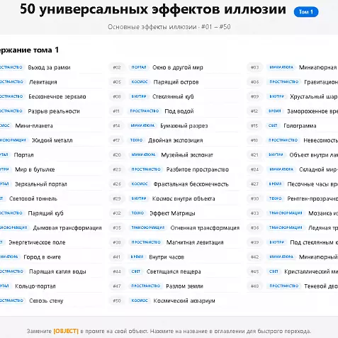 Том 1 — 50 эффектов иллюзии