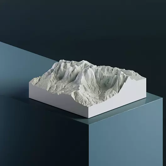 Гран-Сассо 2 912 м 3D-модель, STL для печати