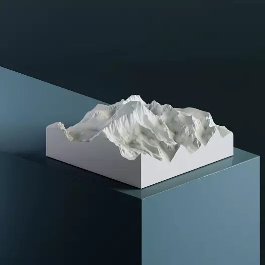 3D-модель горы Уитни