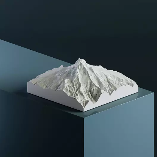 3D-модель вулкана Худ