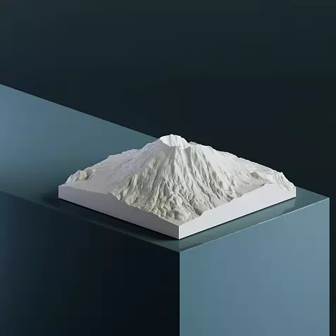 3D-модель горы Сент-Хеленс