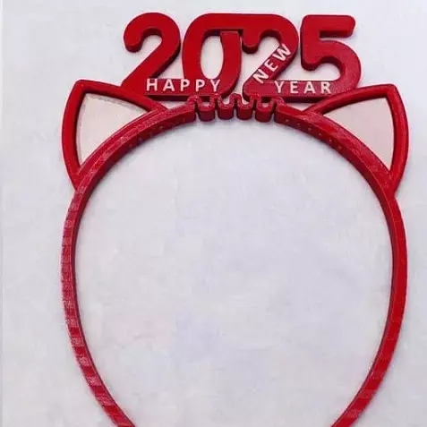 STL файл для печати на 3D принтере "Новогодний ободок"